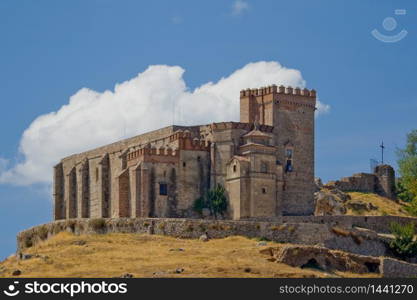 Castle that raise Aracena&rsquo;s city, placed in the mountain range of the same name.. Castillo - fortaleza de Aracena / Castle - fortress of Aracena