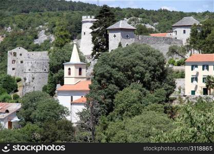 Castle Trsat on the hill in Rijeka, Croatia