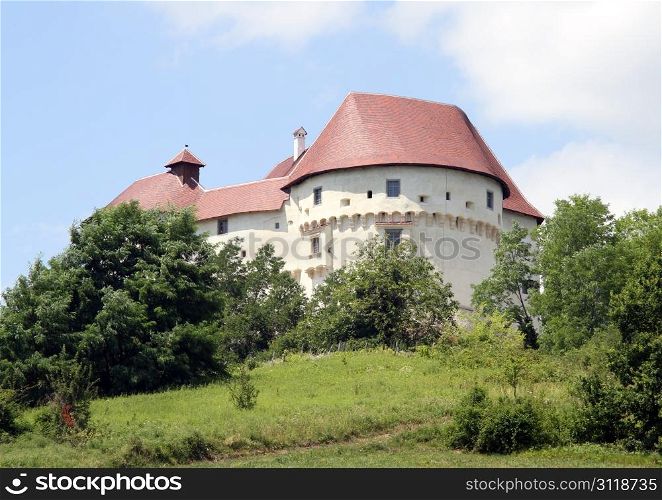 Castle Veliki Tabor on the top of hill, Croatia