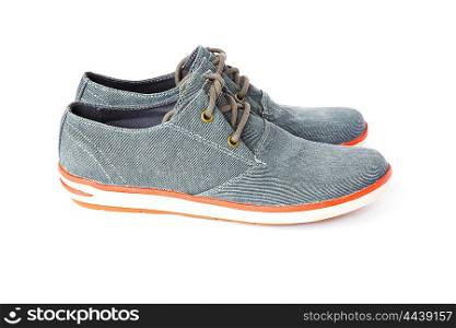 casual fabric shoes isolated