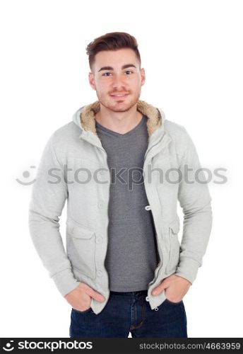 Casual men isolated on a white background