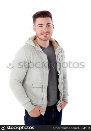 Casual men isolated on a white background