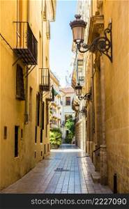 Casual street in Valencia in a summer day