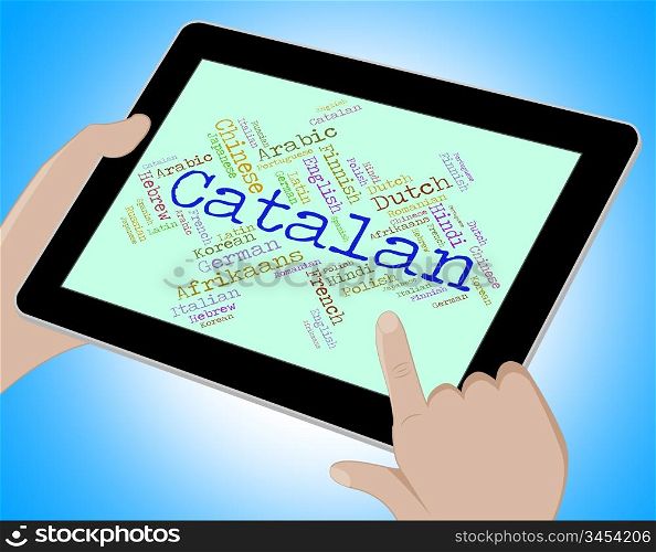 Catalan Language Representing Vocabulary International And Word