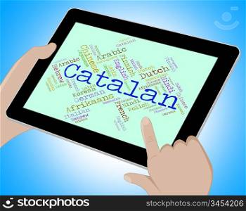 Catalan Language Representing Vocabulary International And Word