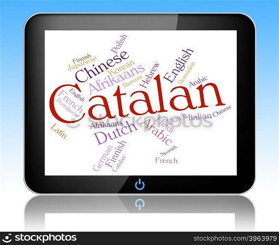 Catalan Language Showing Languages Catalonia And Text