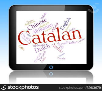 Catalan Language Showing Languages Catalonia And Text