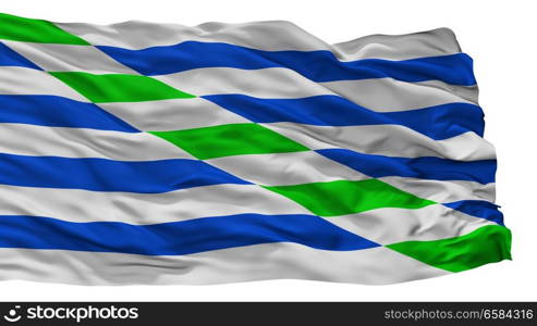 Catano City Flag, Country Puerto Rico, Isolated On White Background. Catano City Flag, Puerto Rico, Isolated On White Background