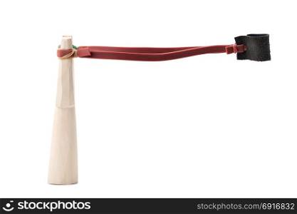 catapult or slingshot isolated on white background