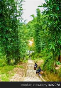 Catcat Hmong village near Sapa (Chapa) in north mountains of Vietnam, Lao Cai, Vietnam