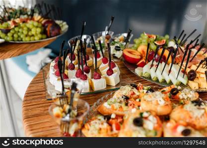 Catering. Food for parties, corporate parties, conferences, forums banquets selective focus. Catering. Food for parties, corporate parties, conferences, forums, banquets. selective focus