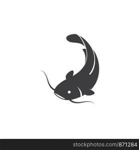 Catfish logo template vector icon illustration design