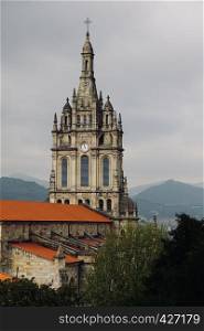 cathedral architecture in Bilbao city
