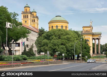 Cathedral Basilica of St. John the Apostle also called Eger Cathedral in Eger, Hungary. Cathedral Basilica also called Eger Cathedral in Eger, Hungary