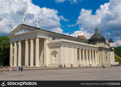 Cathedral Basilica, Vilnius in a beautiful summer day, Lithuania