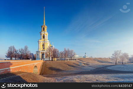 cathedral bell tower of Ryazan kremlin, XVIII-XIX century, Russia