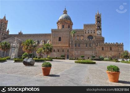 Cathedral church in Palermo. Metropolitan Cathedral of the Assumption of Virgin Mary church in Palermo, Italy