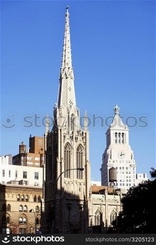 Cathedral in a city, St. Patrick&acute;s Cathedral, Manhattan, New York City, New York State, USA