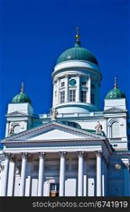 Cathedral of Helsinki. detail of the famous cathedral of Helsinki