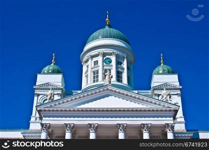Cathedral of Helsinki. detail of the famous cathedral of Helsinki