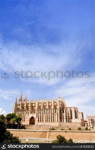 Cathedral of Majorca La seu from Palma de Mallorca in Balearic Island Spain