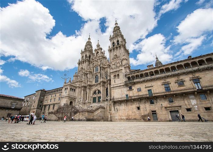Cathedral of Santiago de Compostela. Unesco World heritage site. Galicia, Spain