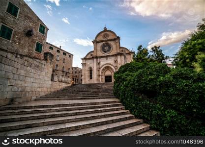 Cathedral of St James in Sibenik, Croatia - St James Cathedral is the most important architectural monument of the Renaissance era in Croatia. The Cathedral was listed as the UNESCO World Heritage.