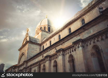 Cathedral of St James in Sibenik, Croatia - St James Cathedral is the most important architectural monument of the Renaissance era in Croatia. The Cathedral was listed as the UNESCO World Heritage.