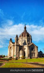 Cathedral of St. Paul, Minnesota in the morning