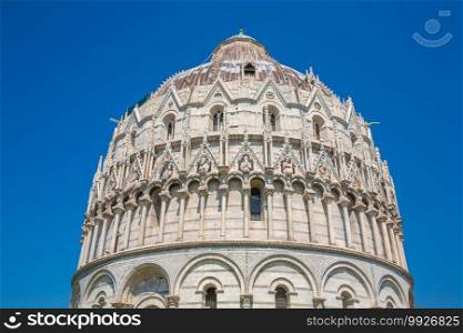 Cathedral Square  Piazza del Duomo , Pisa city downtown skyline cityscape of Italy. Famous travel attraction