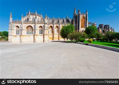 Catholic Cathedral in the Portuguese City of Batalha