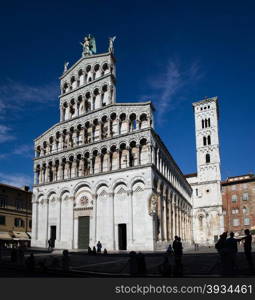 Catholic place of worship of Lucca, which is located in Piazza San Michele.