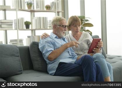 Caucasian senior elderly people are Video call with Doctor , Telehealth , health care technology concept