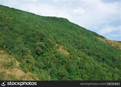 Caucasus Mountains in summer.Black Sea coast