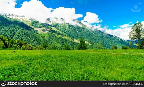 Caucasus mountains. mountain landscape
