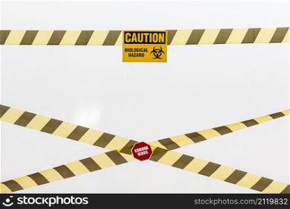 caution tape danger sign
