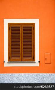 cavaria varese italy abstract window wood venetian blind in the concrete orange