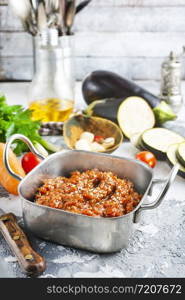 Caviar from baked vegetables. Caviar from eggplant, pepper, tomatoes.