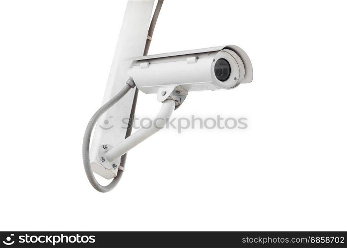 cctv camera isolated on white background (with clipping path)