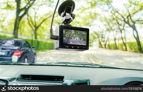 CCTV car camera for safety on the road accident
