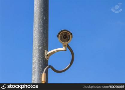 CCTV Security Camera, Closed circuit television on sky background
