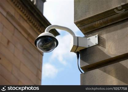CCTV security camera in office building