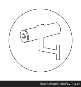 cctv security icon illustration design
