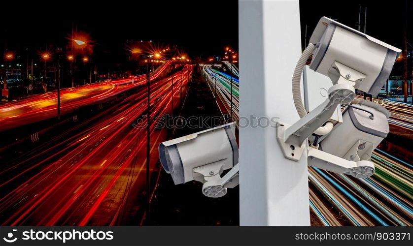 Cctv system security surveilanc video background camera multi cipping privacy on multiple columns