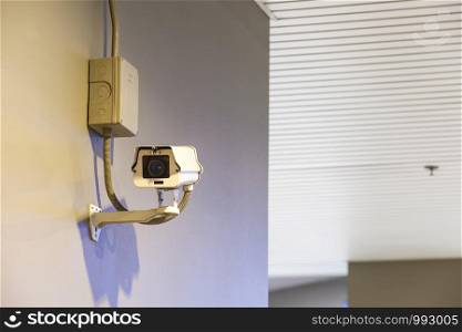 CCTV video camera for outdoor location