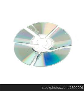 CD disk isolated on white