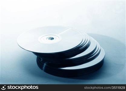 cd disk isolated on white background