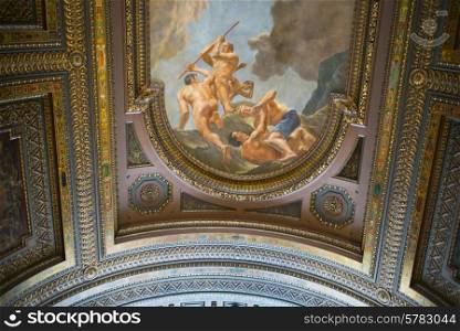 Ceiling Artwork in the New York Public Library, Midtown, Manhattan, New York City, New York State, USA