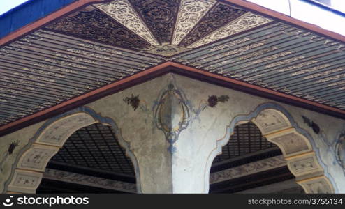 ceiling decorations in Topkapi Palace ?stanbul Turkey