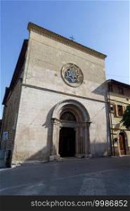 Celano, historic town in province of L Aquila, Abruzzo, Italy. San Francesco church